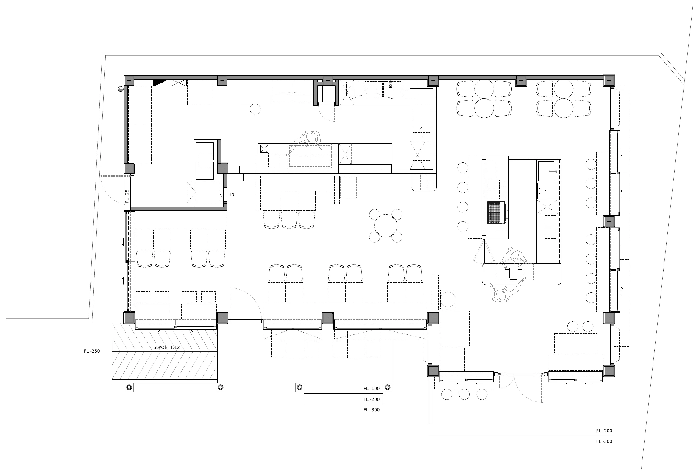 Layout plan of After You Dessert Cafe Nimman Chiang Mai by SpaceLAB Architects