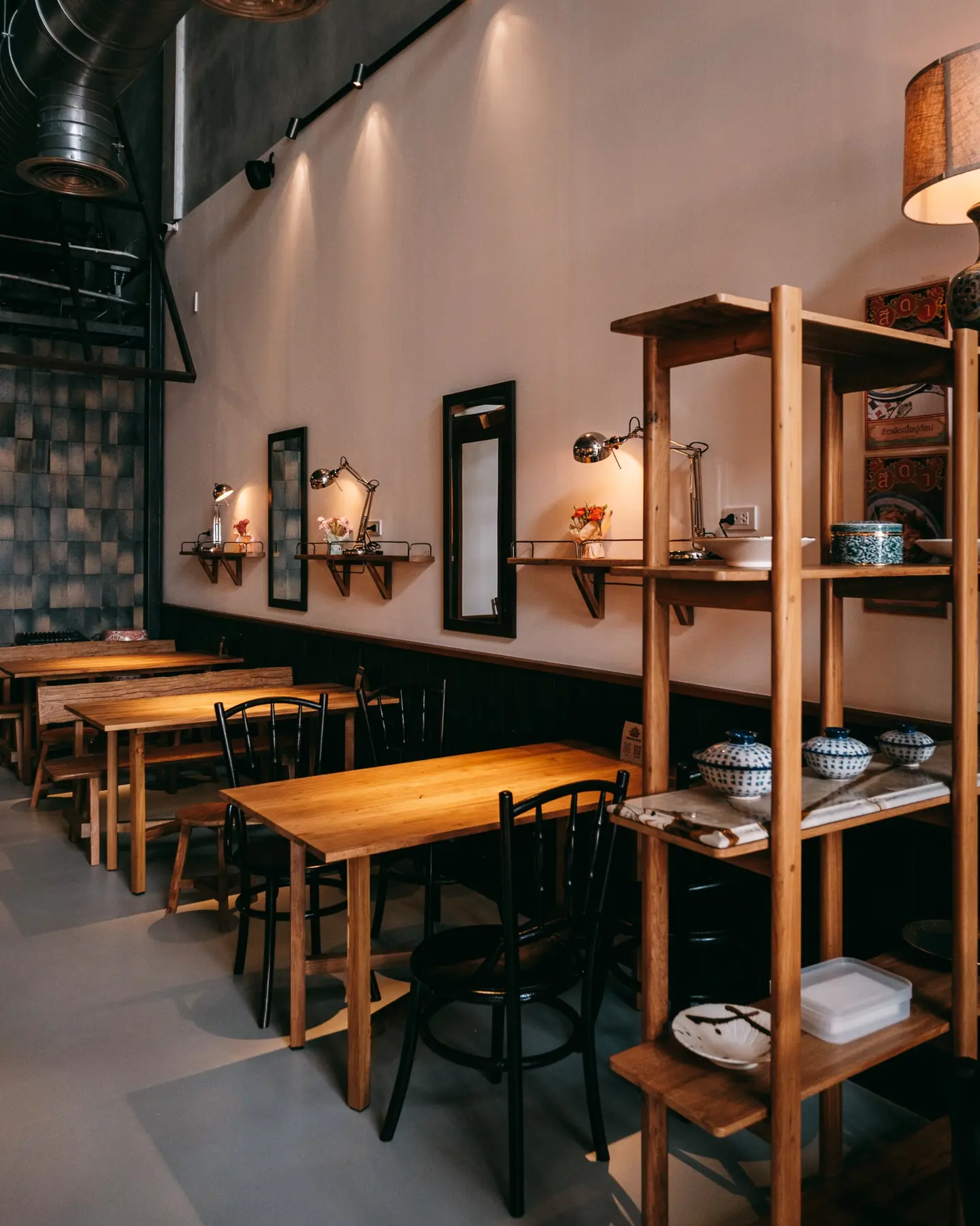 Cedar Thai Restaurant custom shelving
