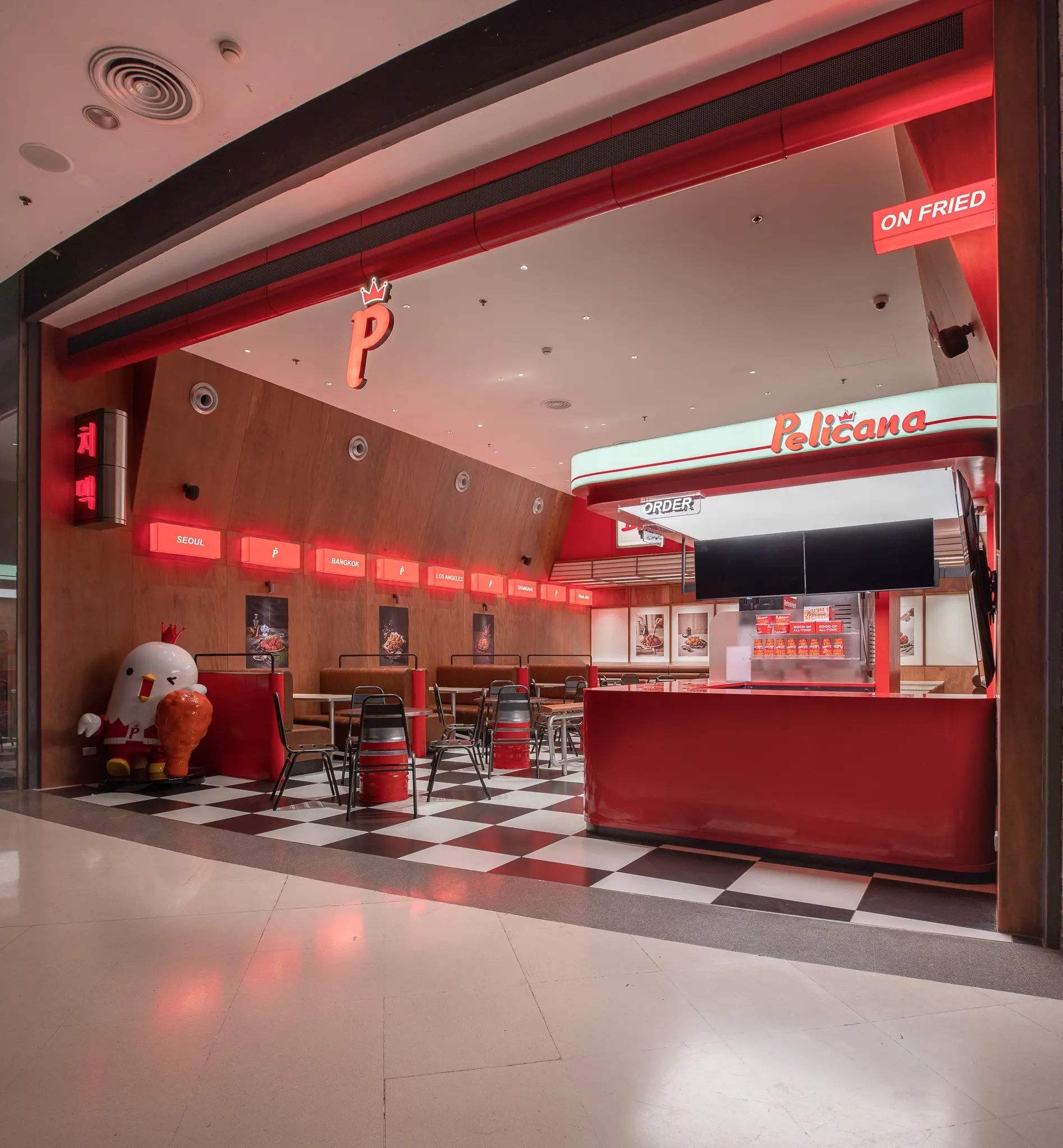Pelicana WestGate open entrance and service counter